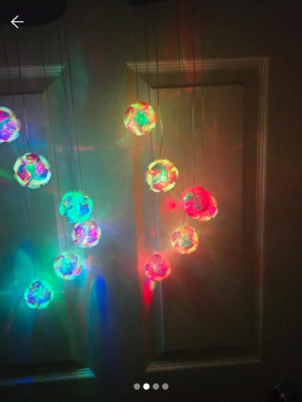 Solar LED Wind Chime – Color Changing Crystal Ball String Lights, Outdoor Hangin